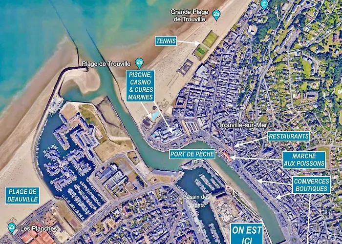 아파트 Close To Deauville, Seaview, Parking